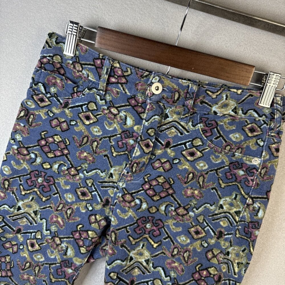 Pilcro Anthropologie Corduroy Jeans 27 High Rise Skinny‎ Geometric Print